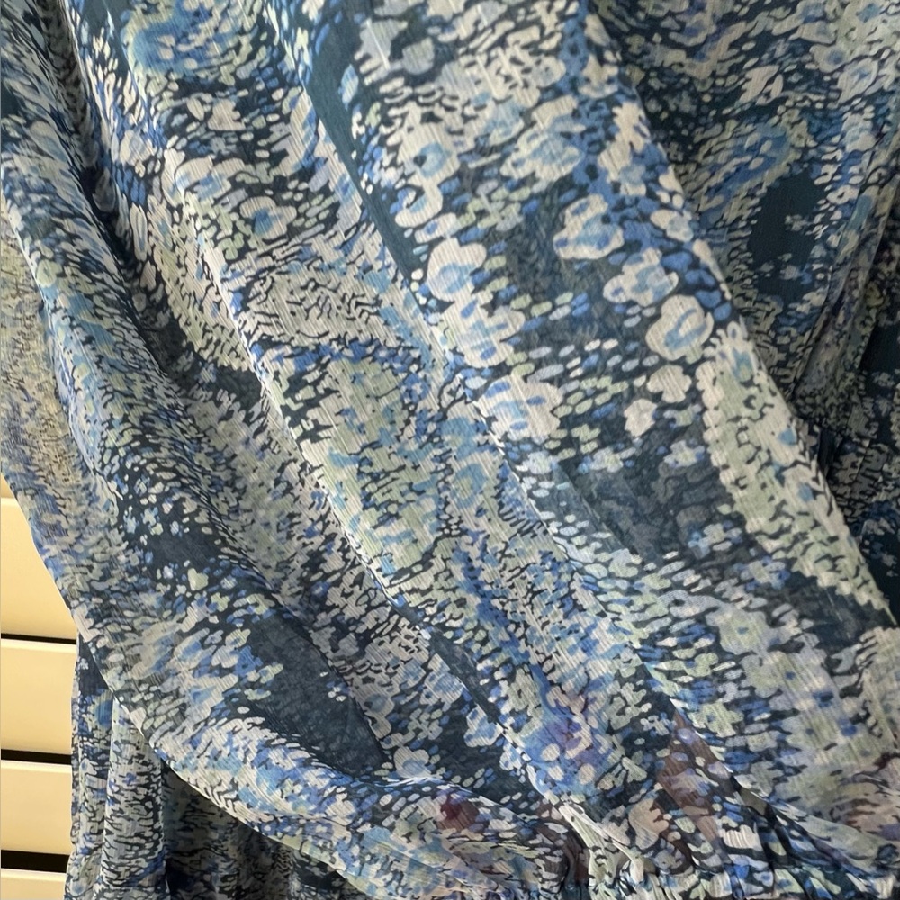Joie - NWT - XL - Long Sleeve Dress - Blue “Parisian Paisley” Maxi dress - Picture 3 of 13